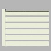 Palissade / Claustra Ajourée en aluminium - Blanc - hauteur 1680