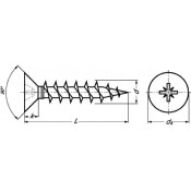 50 VIS INOX FIXATION KIT SAM SUR STRUCTURE BOIS - 4.5 x 40