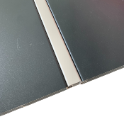 Lame de remplissage en aluminium Gris pour clôture - Mâle/Femelle