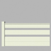 Palissade Sunkin® - Semi-Ajouré - 1080 - Blanc