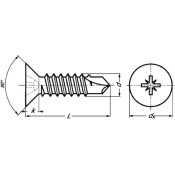 50 VIS INOX FIXATION KIT SAM SUR STRUCTURE ALU - 4.2 x 38