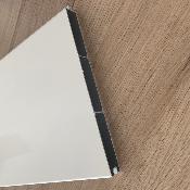Lame de remplissage en aluminium Blanc pour clôture - Mâle/Femelle